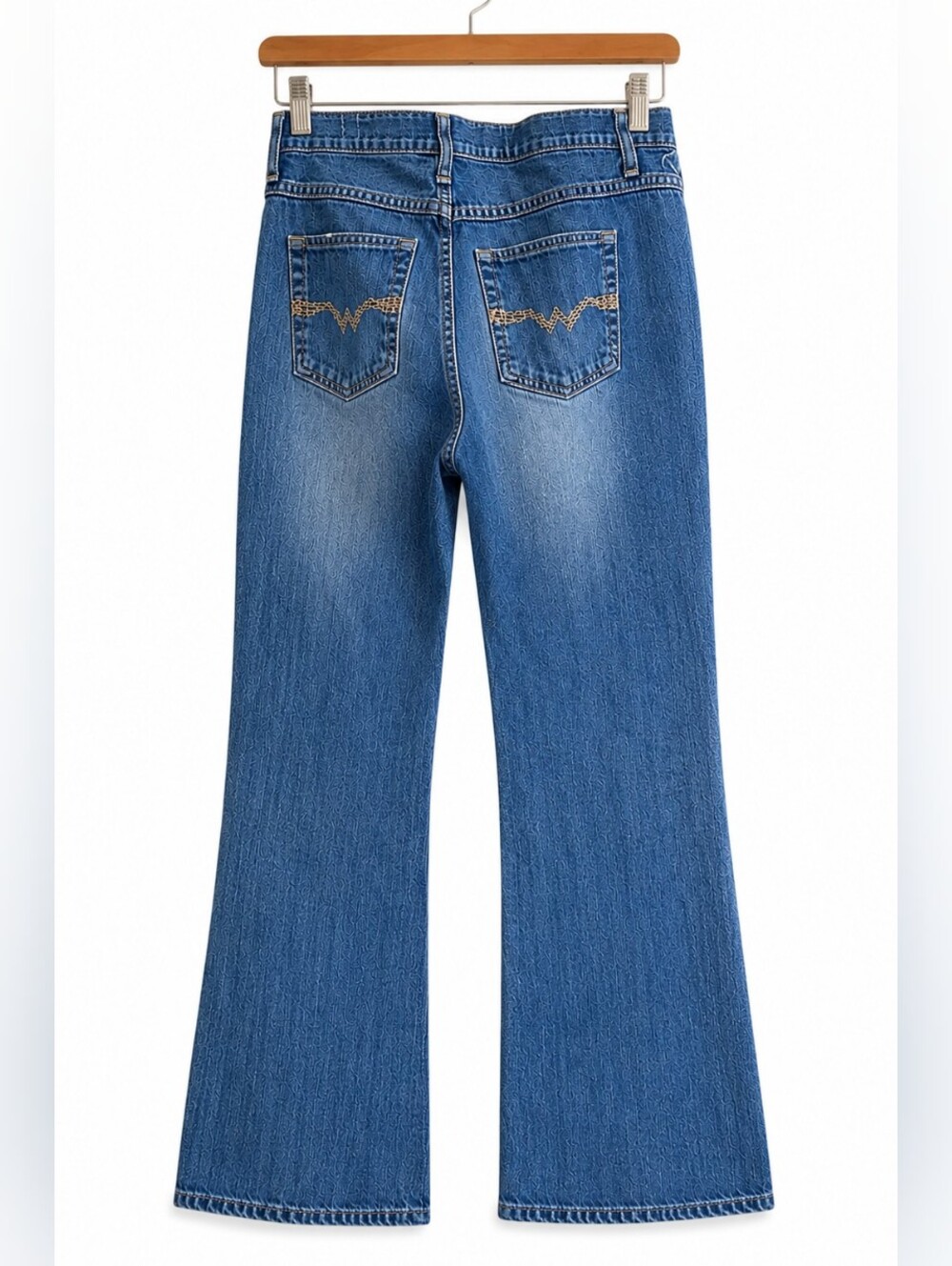 Wrangler Shiloh Womenβs Bootcut Jeans Size 7/8 Blue Denim 32 Inseam